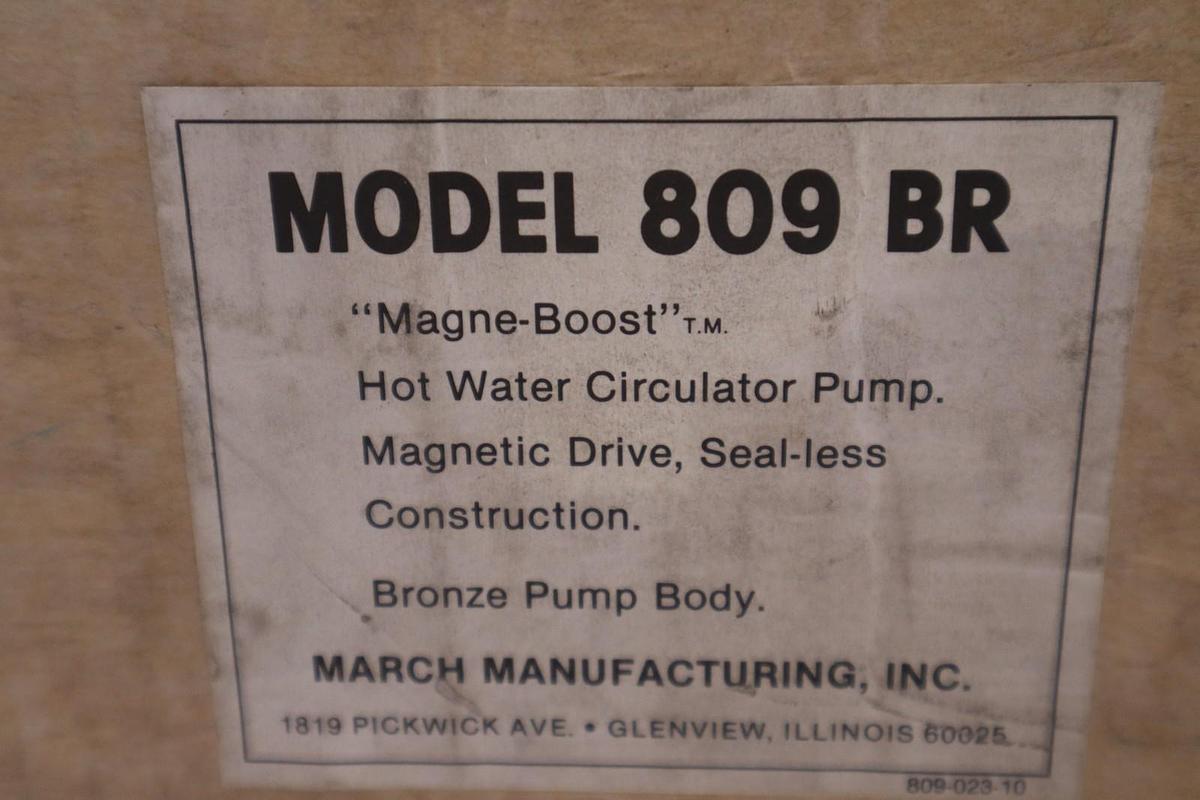 Used March Pump 809 BR NEW OPEN BOX STK 1519A