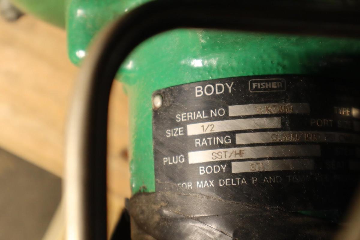 Used Fisher Control Valve Size 1/2 With Type EZ Pneumatic Actuator