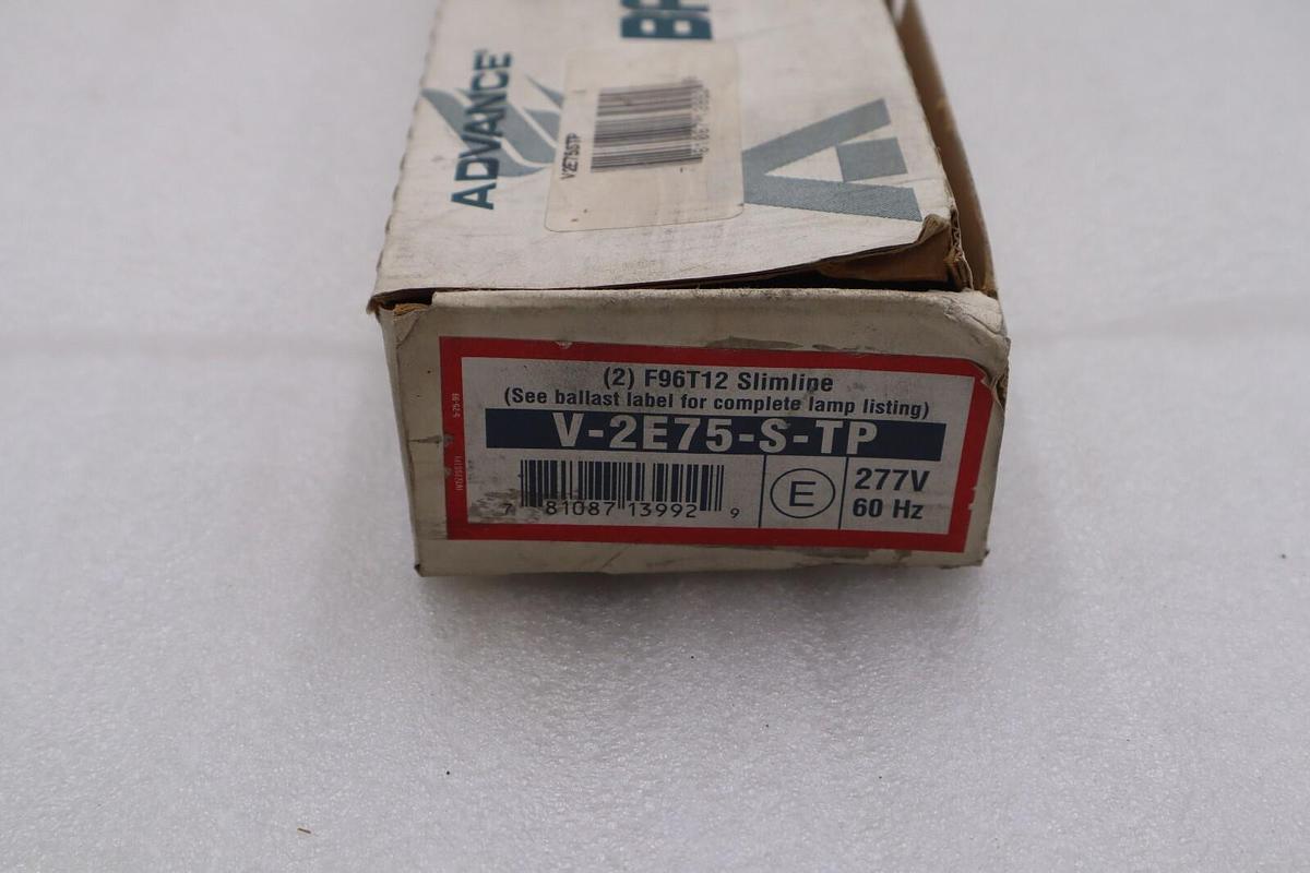 Used ADVANCE BALLAST V2E75-S-TP MARK III ENERGY SAVER #L-778