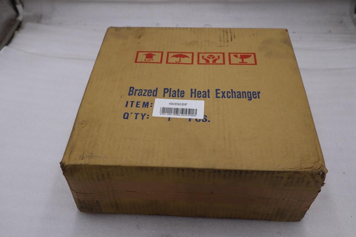 HYDAC HEX S615-100 NPT/ 615-100 Brazed Plate Heat Exchanger - STOCK SGF244