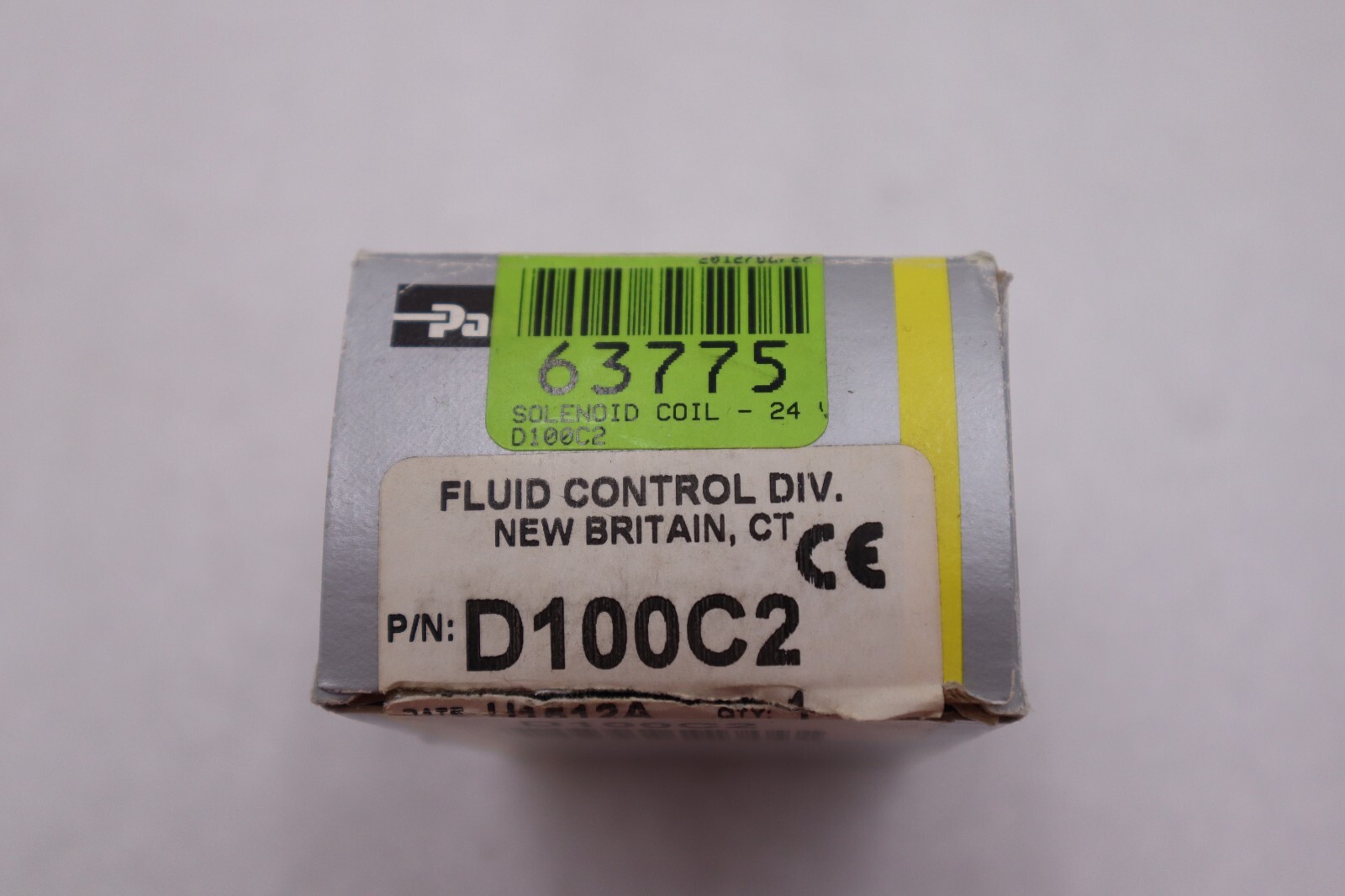 Used PARKER Skinner Solenoid Coil D100C2 New OPEN BOX STOCK L-229-A