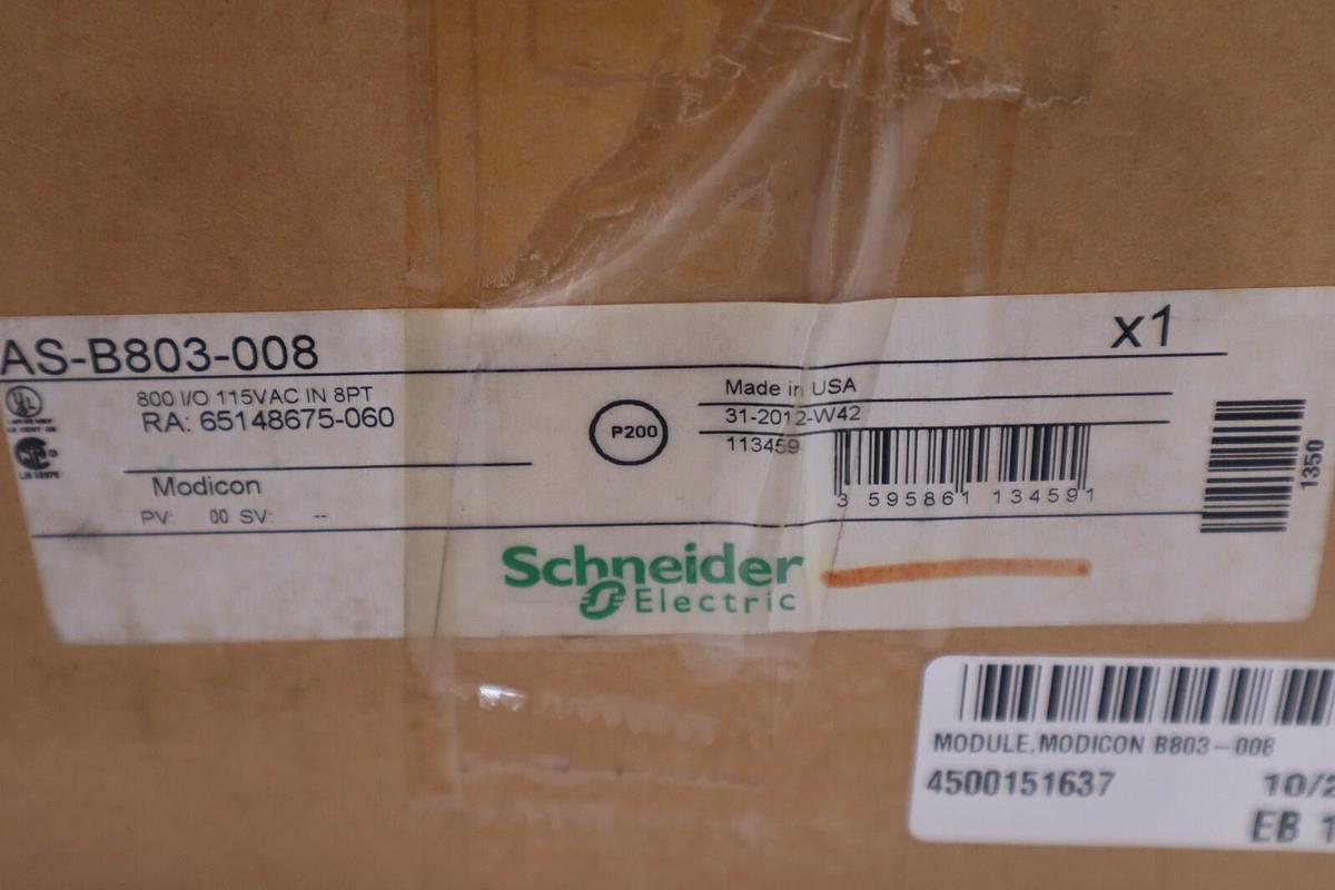 Used Gould Modicon AS-B803-008 B803 115-VAC Input Module STOCK G397