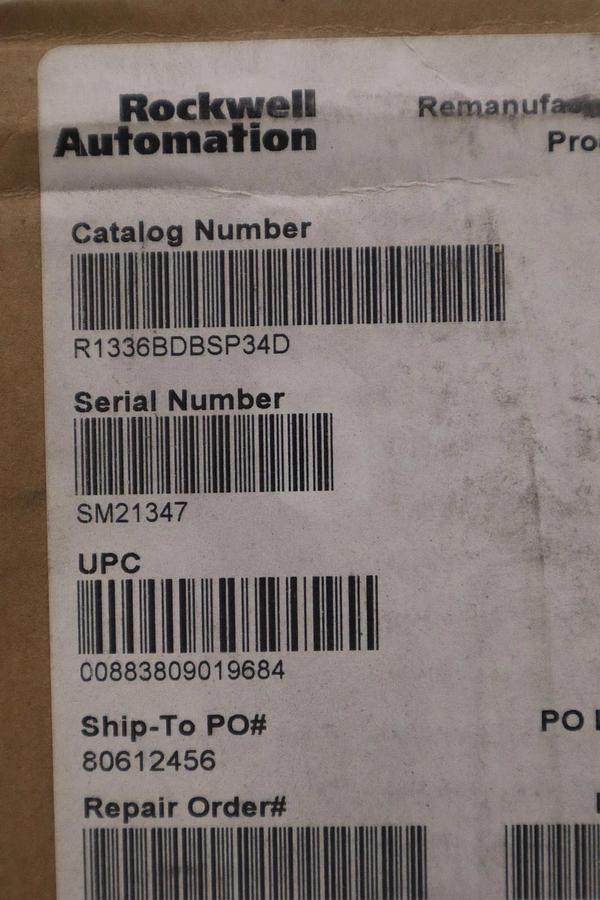 Refurbished REFURBISHED 1336-BDB-SP34D ALLEN BRADLEY DRIVE BOARD 125 HP 575 V STOCK GF-633