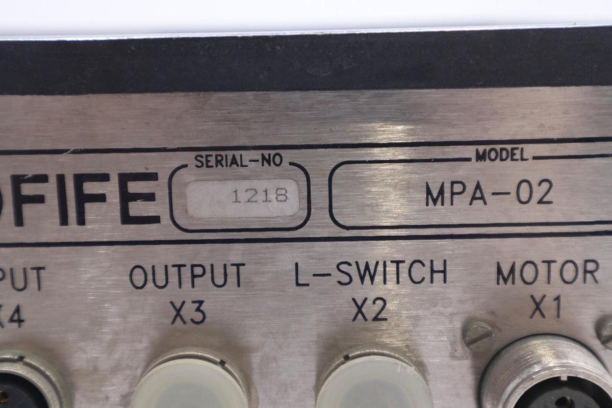 Used FIFE CORP MPA-02 / MPA02 ACTUTATOR AMPLIFIER STOCK 4226