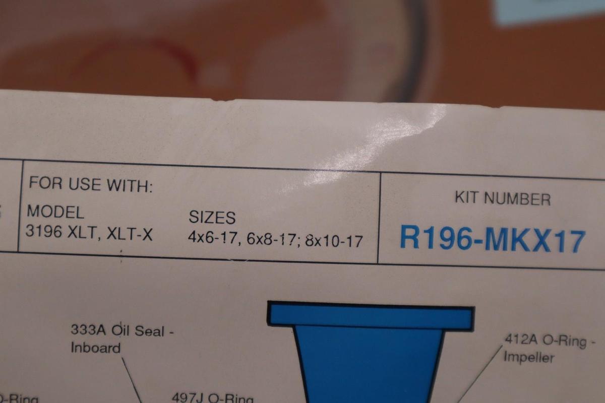 New Goulds R196-MKX17 Pump Seal Replacement Kit - STOCK GF688