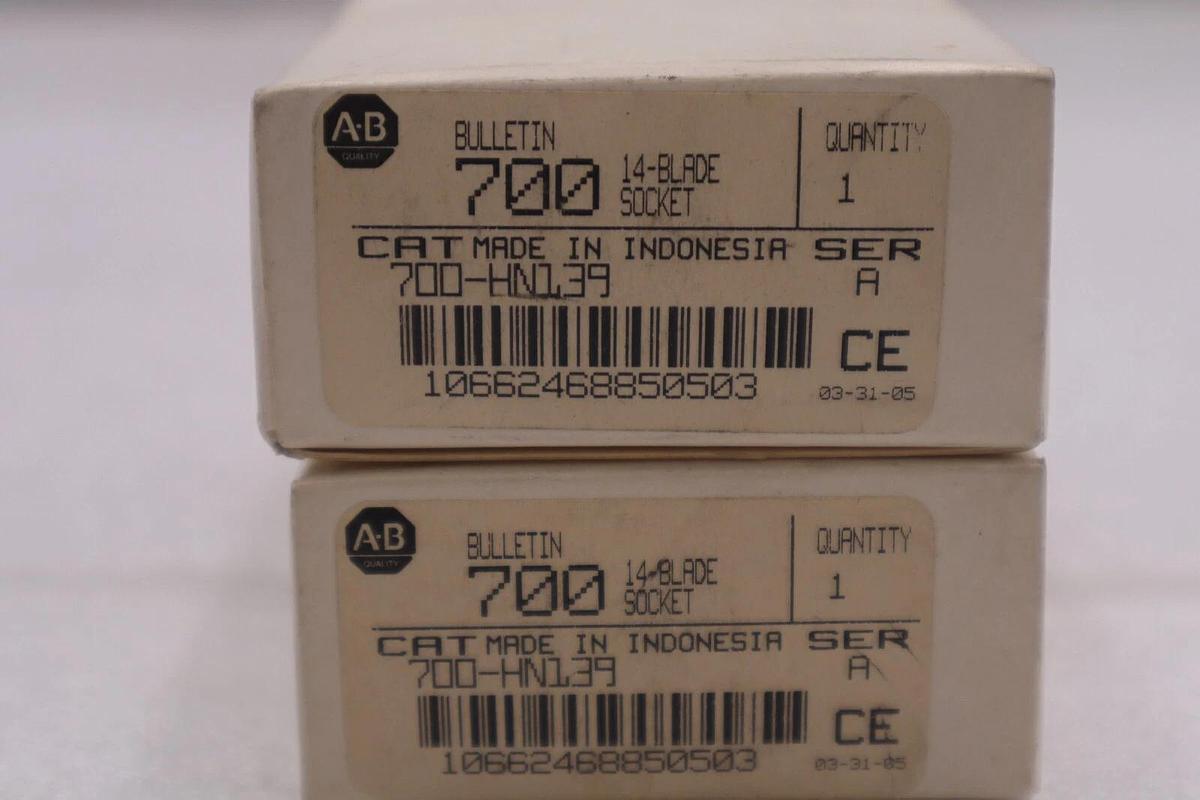 Used Allen-Bradley 700-HN139 Relay Socket 14-Blade Serial A New Open Box #K-2186