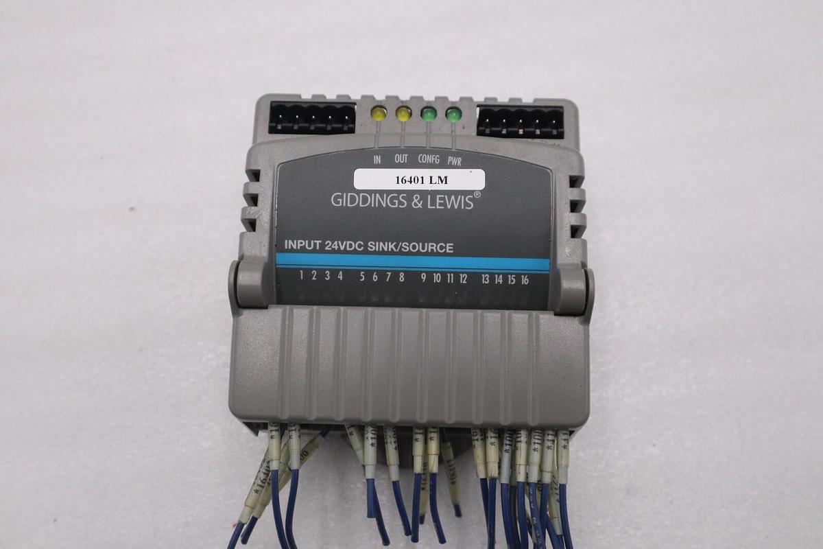 Used GIDDINGS & LEWIS M.1300.7372 R1 Input Module 24VDC SINK/SOURCE STOCK 621-D