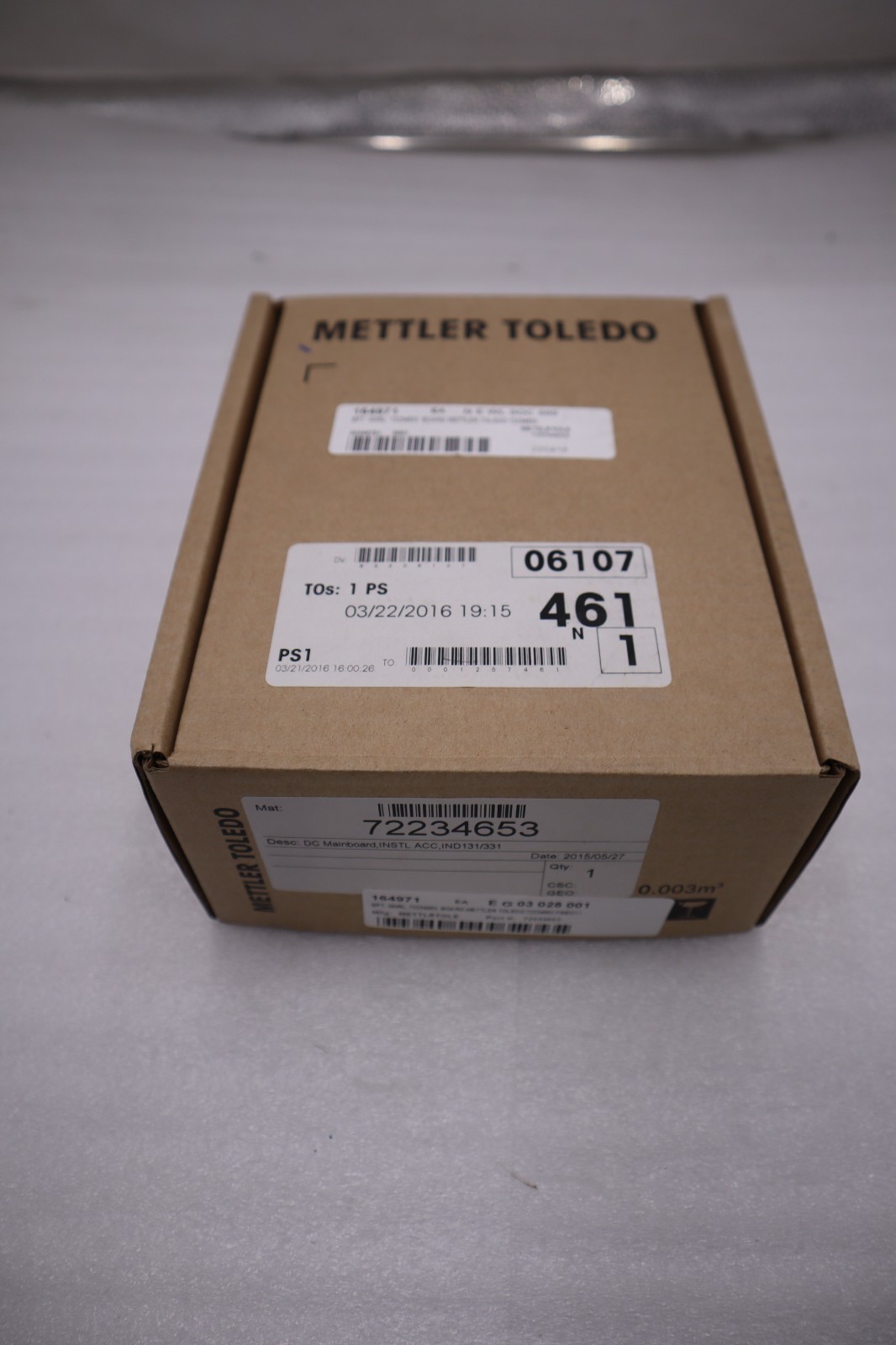 METTLER TOLEDO 72234653 / IND131/331 DC MAINBOARD - NEW - STOCK H1724