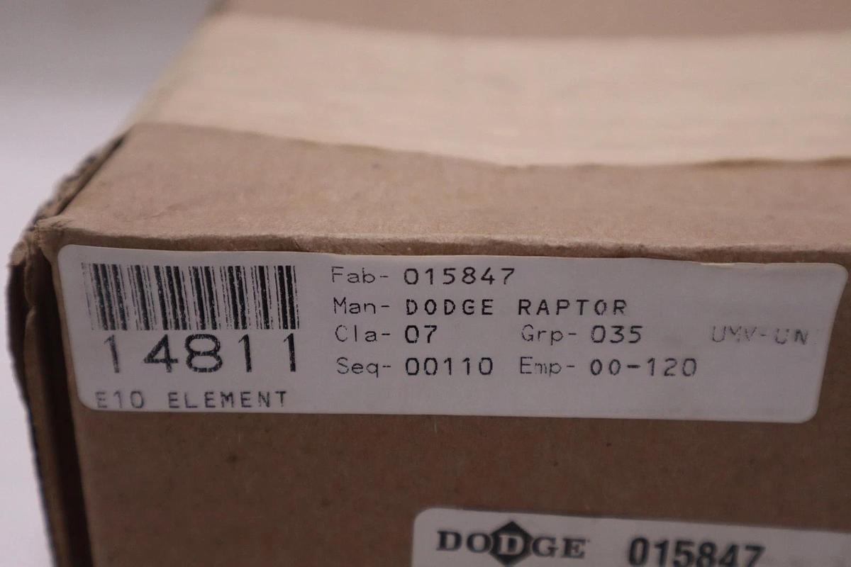 Used DODGE RAPTOR E10 ELEMENT 015847 - NEW IN BOX - STOCK GF444A