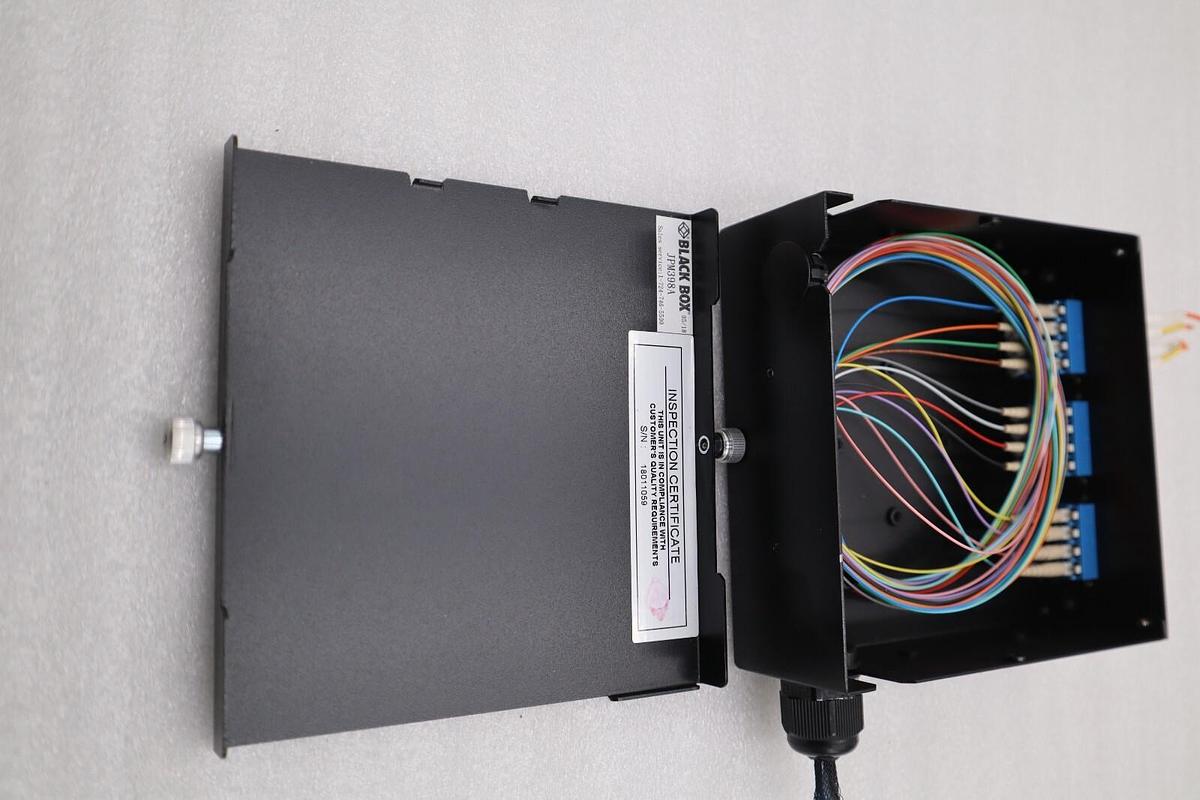 Used Black Box JPM398A JPM39 Series DIN Rail Mini Fiber Enclosure STOCK K-1120-A