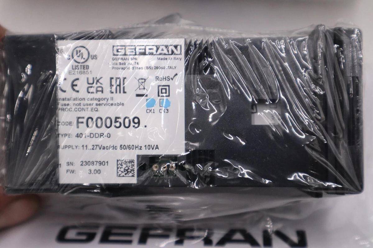 GEFRAN - F000509 401 SERIES - SINGLE DISPLAY CONTROLLER - TYPE 401-DDR-0 NEW