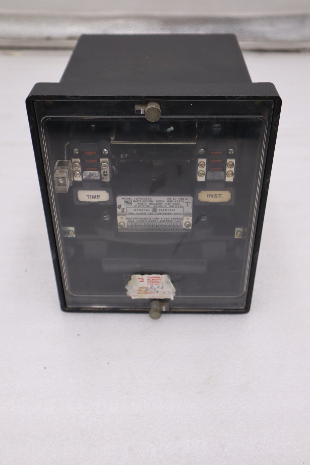 Used GE 12IFC53B1A Overcurrent Relay 6-150 AMP 50/60 HERTZ - STOCK GF174