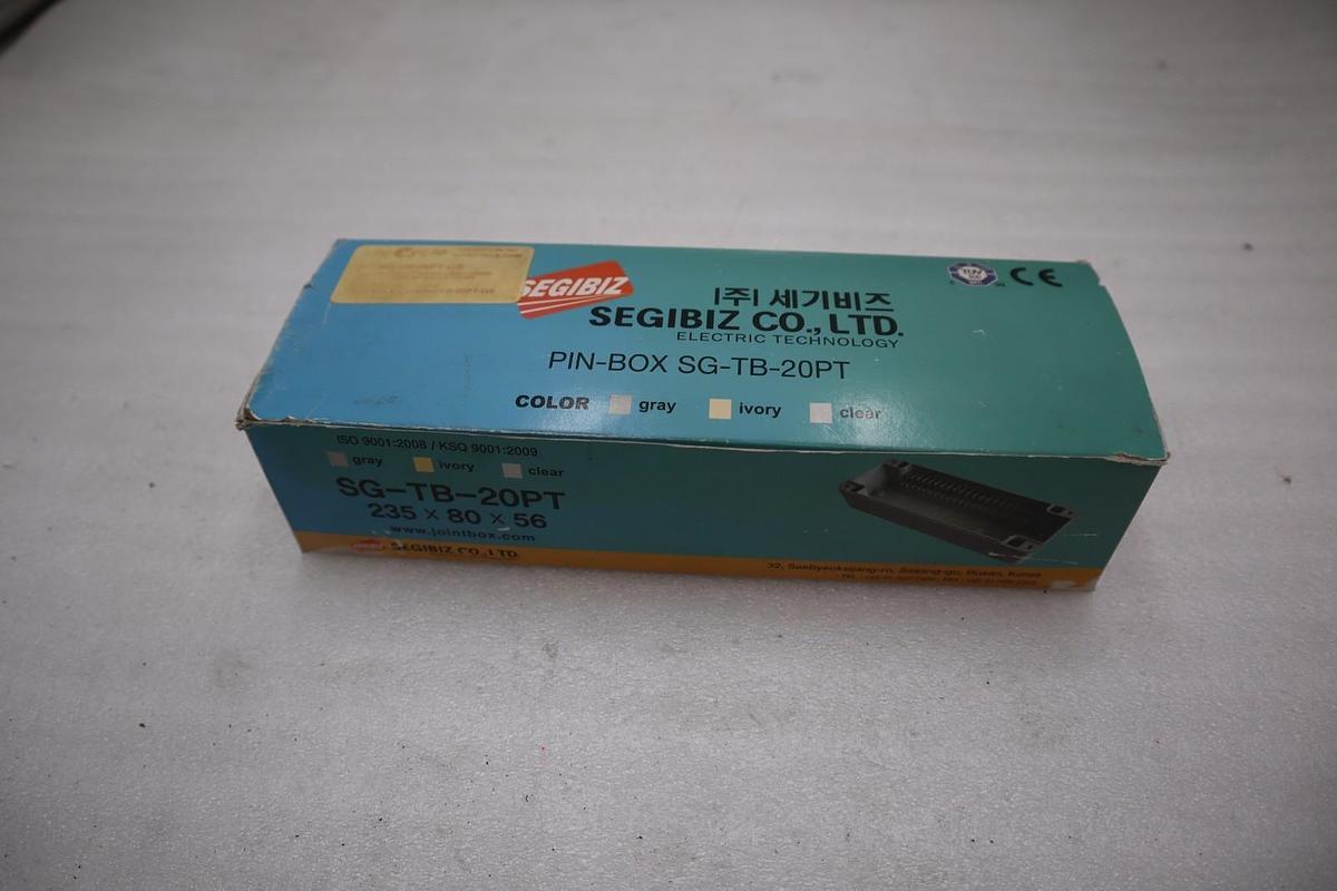 NEW SEGI BIZ TERMINAL BOX SG-TB-20PT GREY COLOUR - STOCK 3735CC