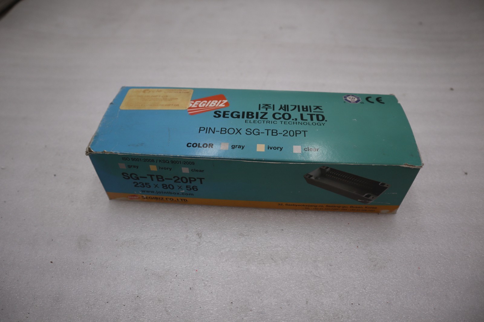 NEW SEGI BIZ TERMINAL BOX SG-TB-20PT GREY COLOUR - STOCK 3735CC