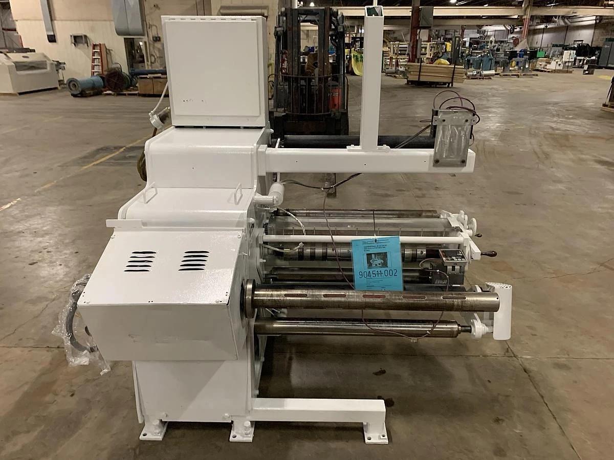 Used 30” VOORWOOD DUPLEX MODEL 30-24 SLITTER REWINDER WITH TRIM BLOWER