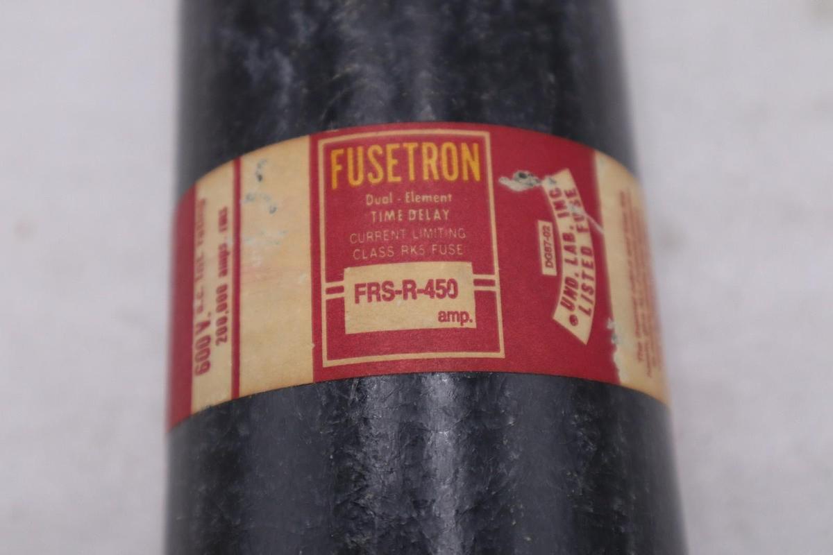 Used FuseTron FRS-R-450 / FRS-R 450 600V Fuse NEW UNIT STOCK GF-1114