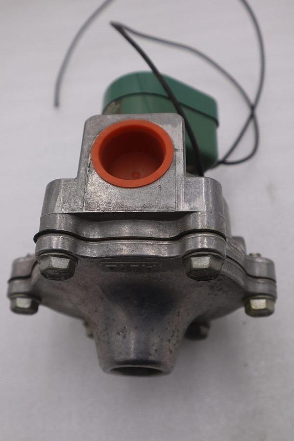 Used ASCO RED HAT 104R GENERAL PURPOSE SS SOLENOID VALVE 120VDC STOCK K-3636