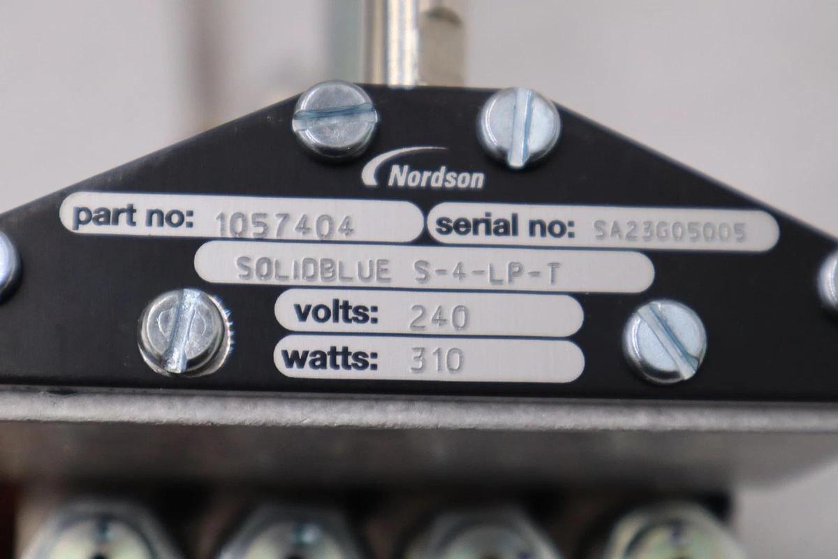 Used NEW Original Nordson 1057404 Gun SolidBlue S-4-LP-T 240 VOLTS 310 WATTS #H726A