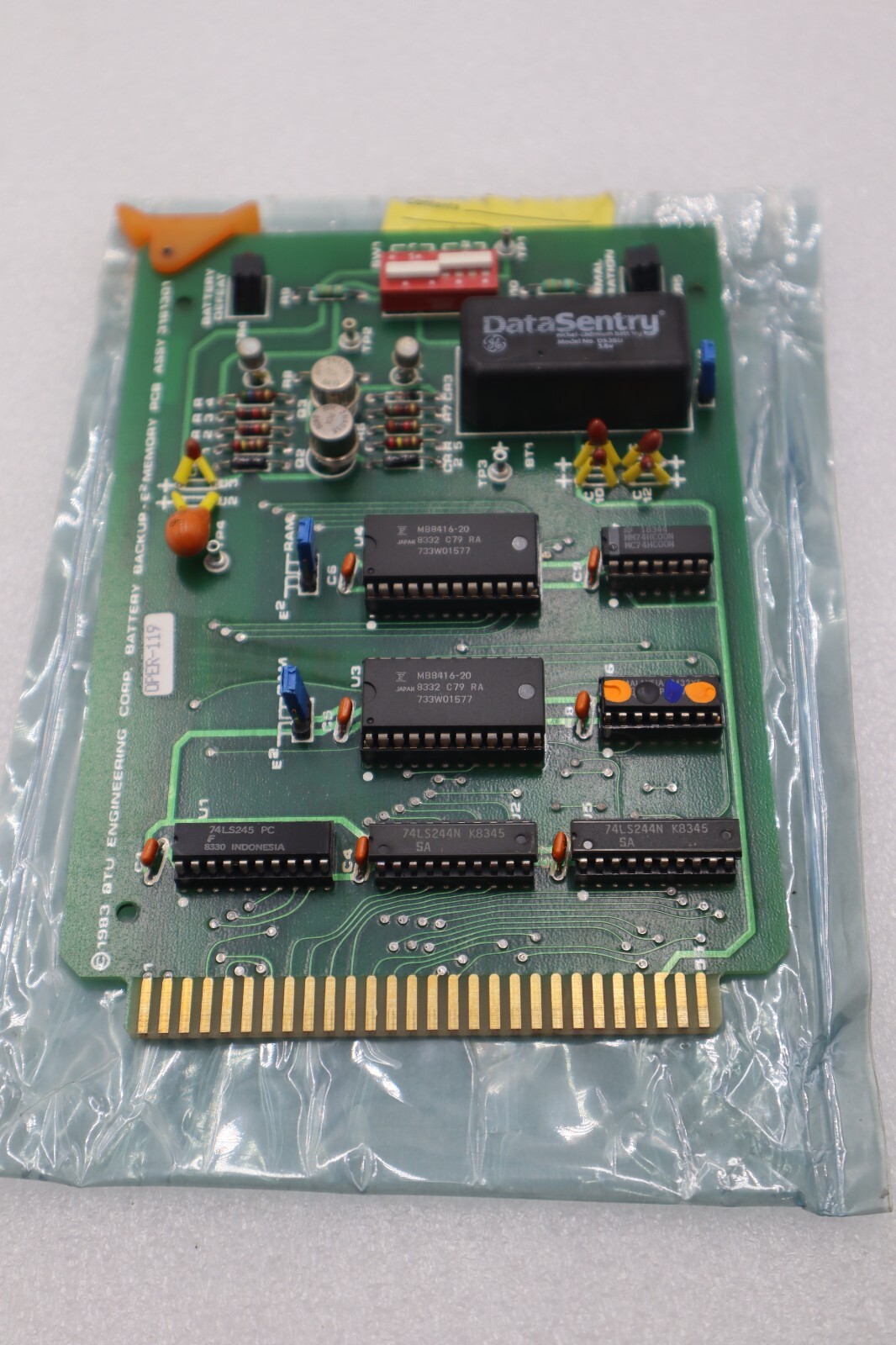 Used BRUCE 3161301 BATTERY BACKUP E2 MEMORY PCB ASSY STOCK #2815