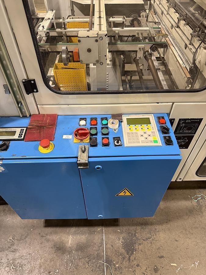 Used 40" (1000MM) MOLLER RW 1000 PLASTIC / GIFT WRAP COUNTER ROLL REWINDER LINE