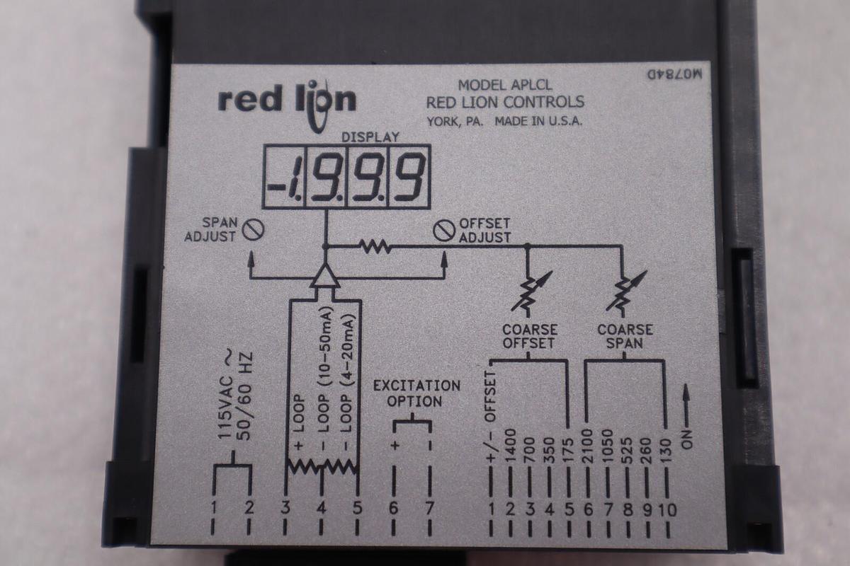 Used Red Lion APLCL401 Current Loop Indicator New Stock 2974