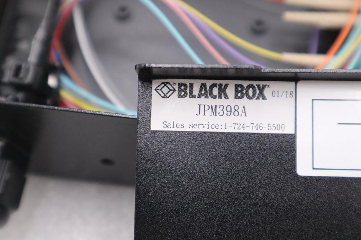 Used Black Box JPM398A JPM39 Series DIN Rail Mini Fiber Enclosure STOCK K-1116-A