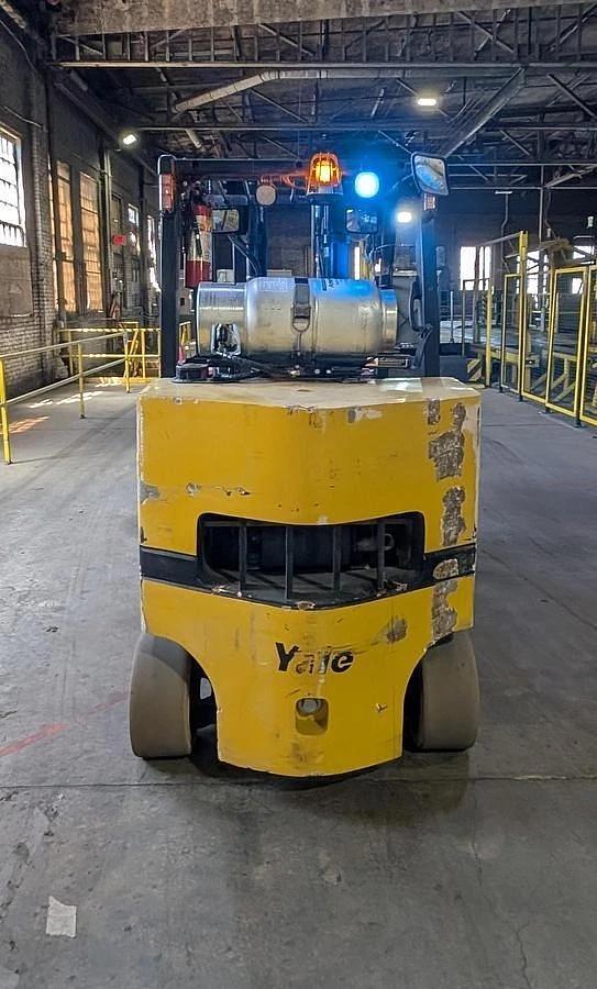 Used 12,000 POUND YALE GC120VXPRS FORKLIFT WITH 72" BOLZONI CLAMP MANUFACTURED 2021