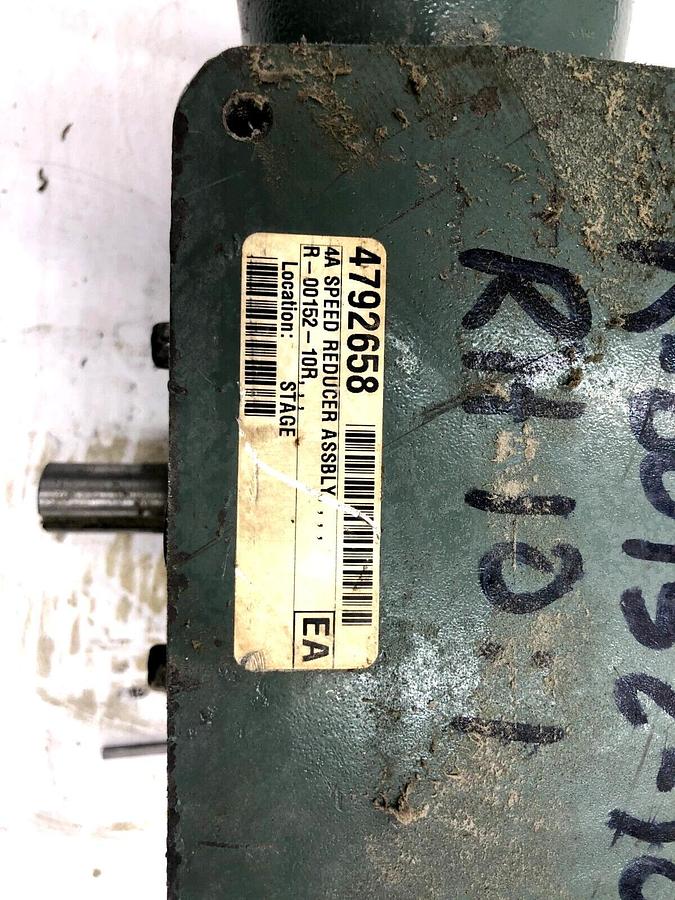 Used HYTROL 4A GEAR REDUCER RIGHT HAND WORM GEARBOX S-120
