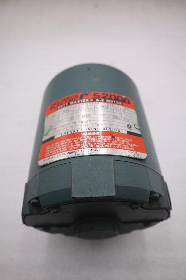 Used RELIANCE ELECTRIC A76B9098M-XW AC MOTOR 230/460V 1/6HP STOCK #M-18