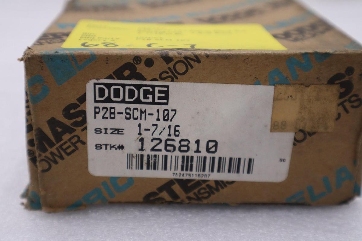 DODGE 126810 P28-SCM-107 PILLOW BLOCK BALL BEARING - STOCK 2944CC