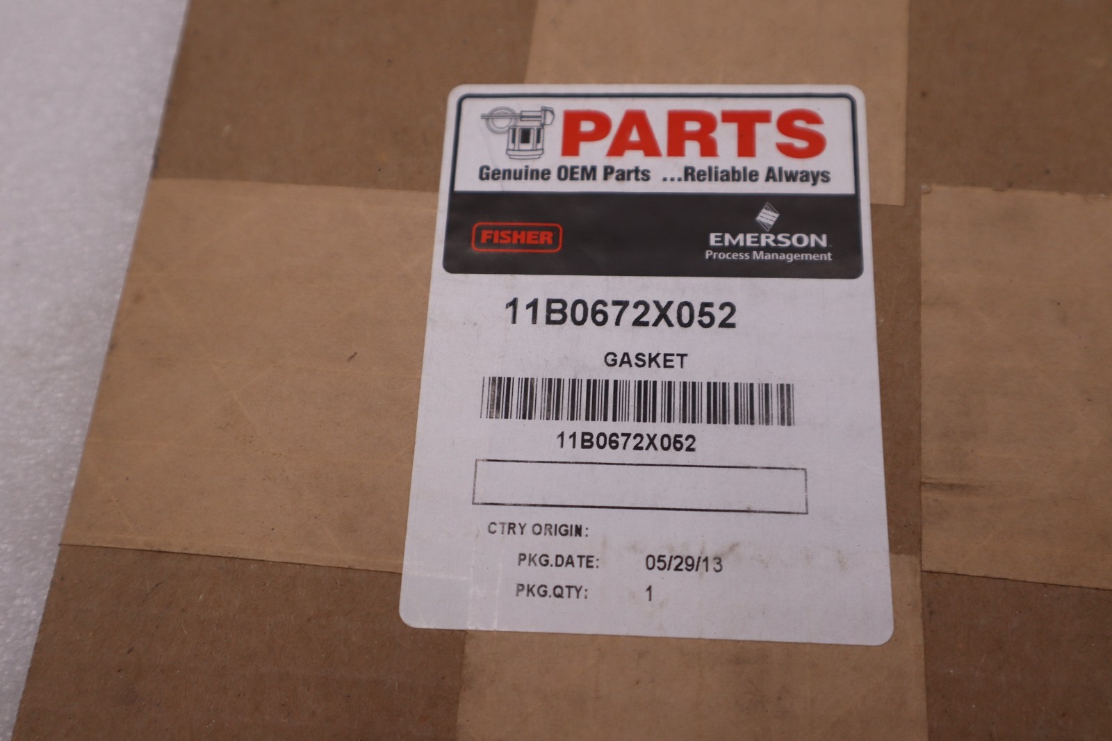FISHER 11B0672X052 GASKET VALVE NEW IN BOX STOCK 172A