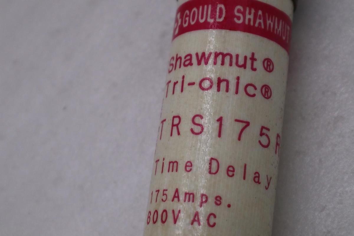 Used LOT OF 4 - Gould Shawmut Tri-onic TRS175R Fuse Class RK5 Time-Delay - STK 4937A
