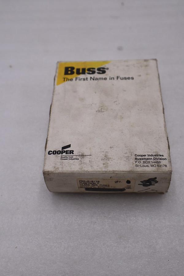 BOX OF 10 - Bussmann Fusetron FRS-R-8/10 Dual Element Time Delay Fuse - #GF575A