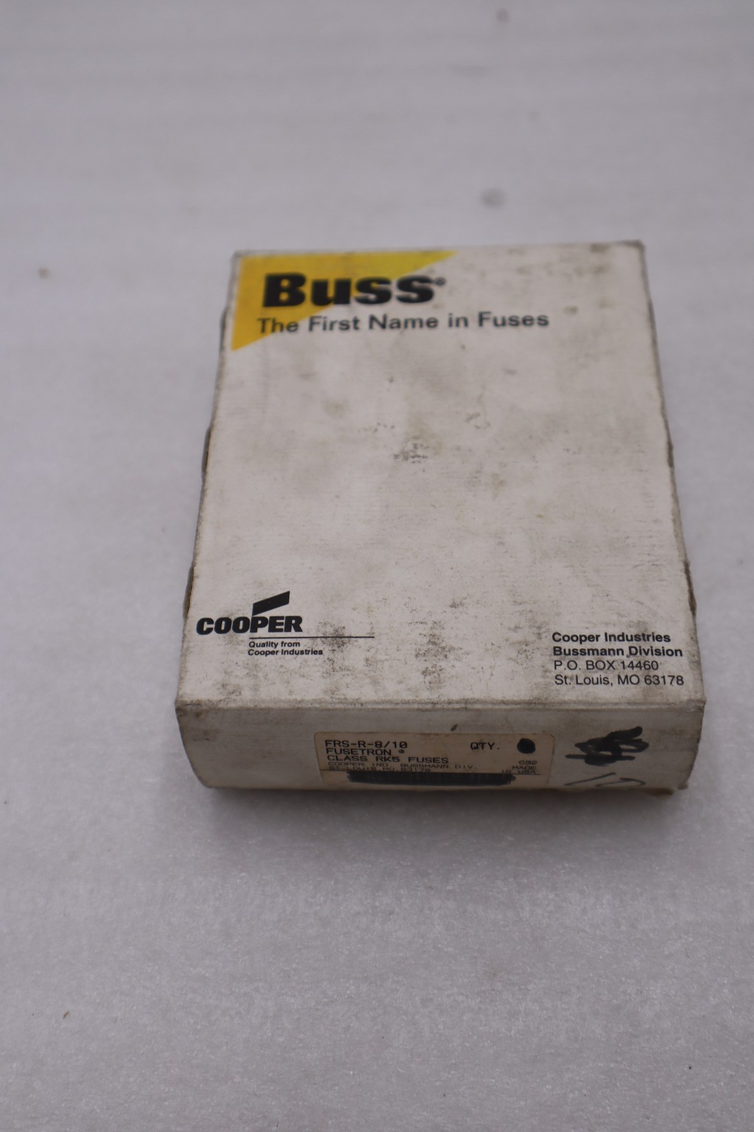 BOX OF 10 - Bussmann Fusetron FRS-R-8/10 Dual Element Time Delay Fuse  - #GF575A