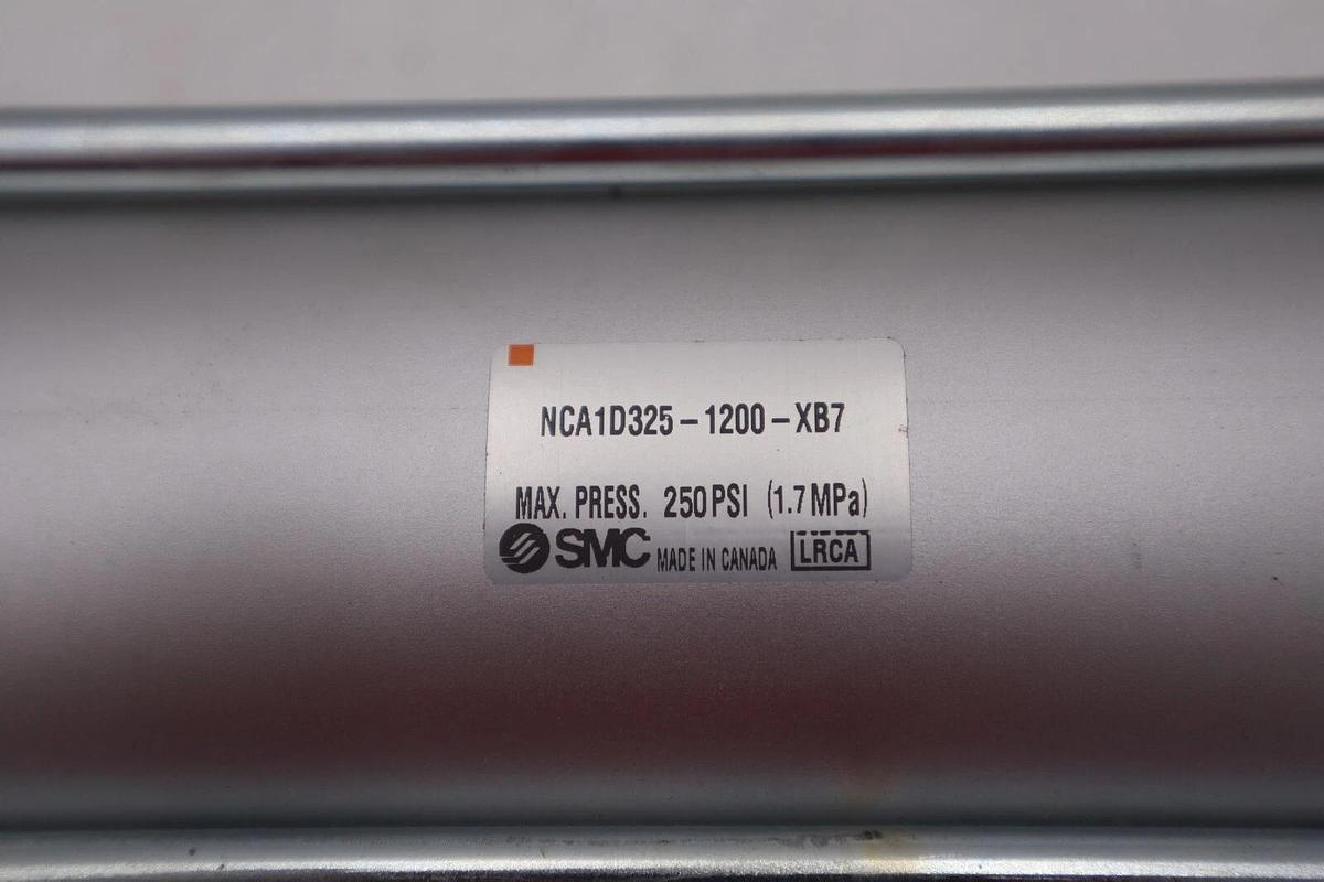 SMC NCA1D325-1200-XB7 CYLINDER NEW UNIT MAX PRESS 250 PSI (1.7MPA) STOCK 1401-A