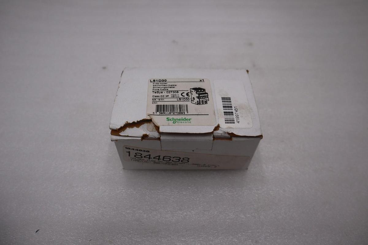 New Schneider Electric LS1D30 Fuse Holder TeSys-027308 Class CC 3P 30A #H1088A