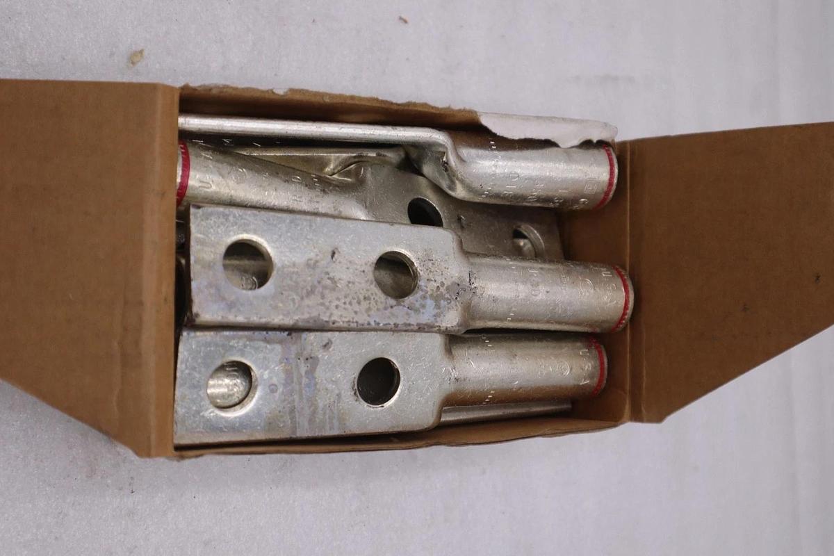 Used GREAVES L350N Copper Compression Lugs 2-Hole - STOCK 5823A