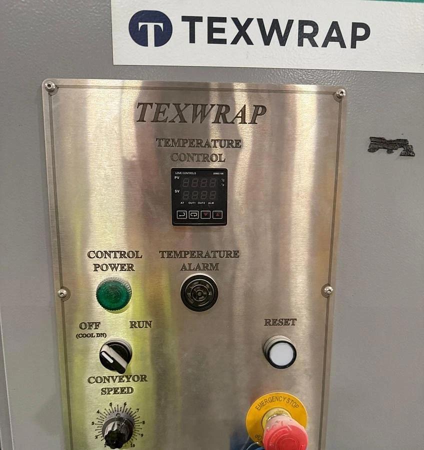 Used 36" TEXWRAP MODEL 3618ISSR SIDE SEAL AND STE-1348OCS HEAT TUNNEL SYSTEM 2021