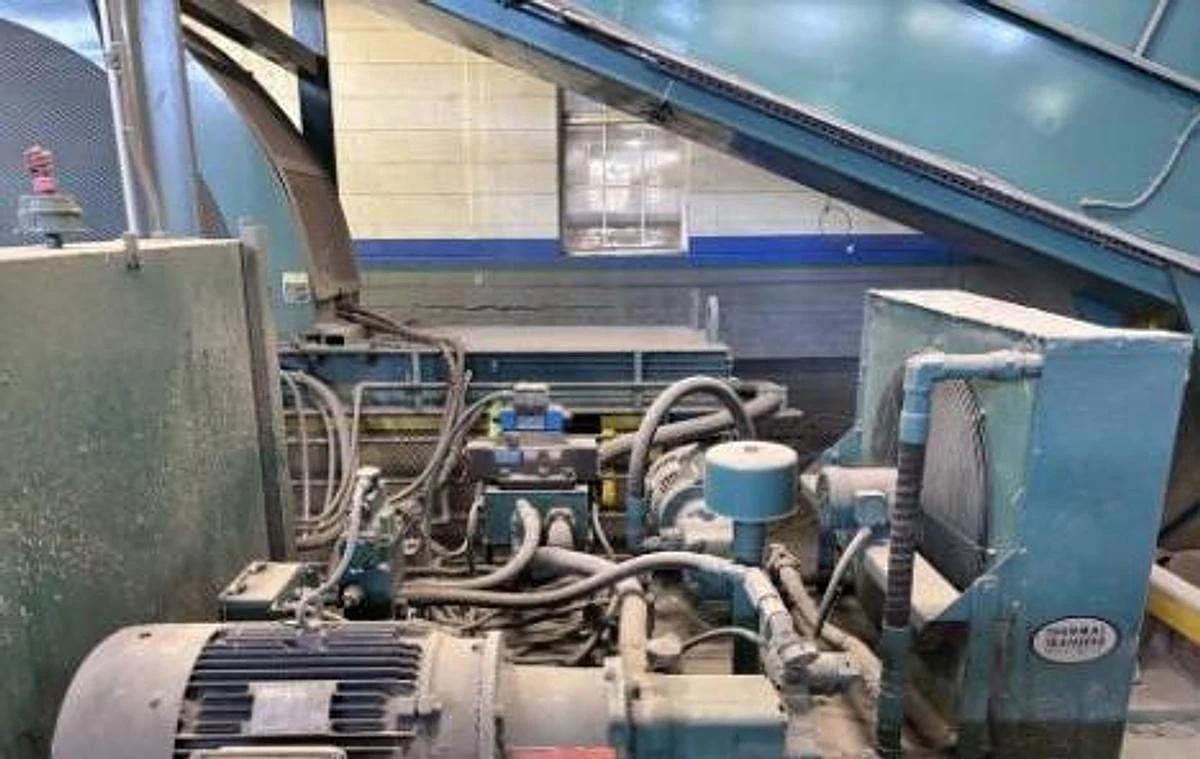 Used SELCO MODEL HLO-128A50T HORIZONTAL AUTOTIE BALER WITH CONVEYOR 50HP 8" CYLINDER