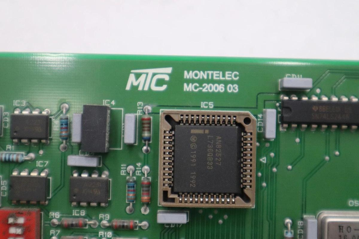 Used PASABAN COM. CAN MC-2006 03 PLC CARD STOCK #3968-A