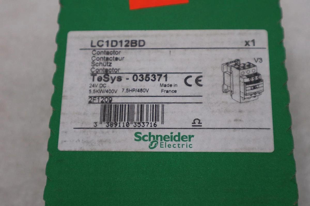 Used NEW SCHNEIDER ELECTRIC LC1D12BD 24VDC 25A STK GF501A
