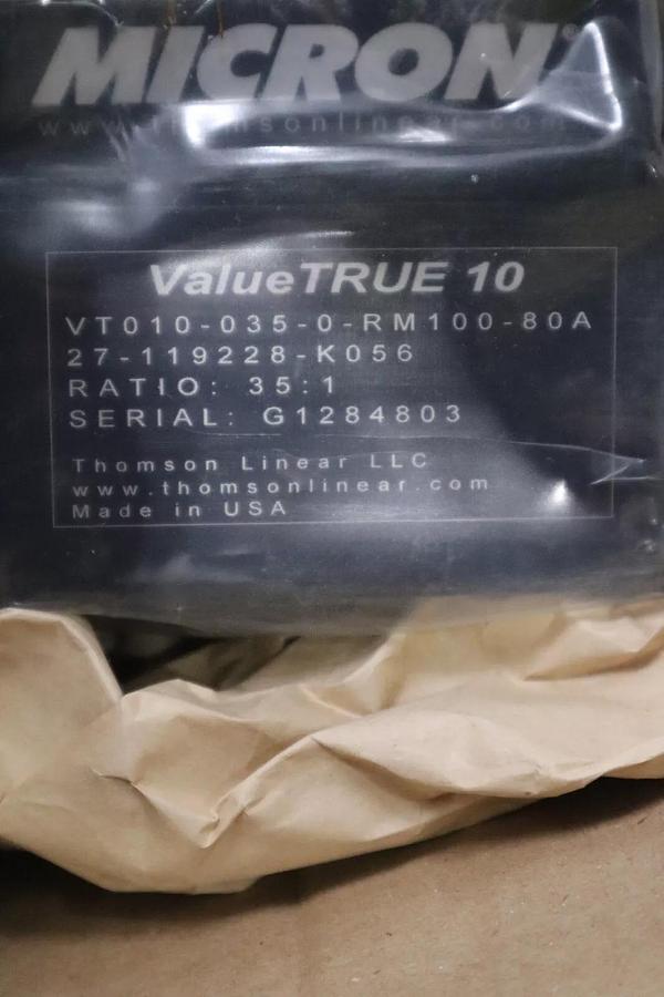 VALUETRUE 10 VT010-035-0-RM100-80A/VT0100350RM10080A PLANETARY GEARBOX #K-1555-A