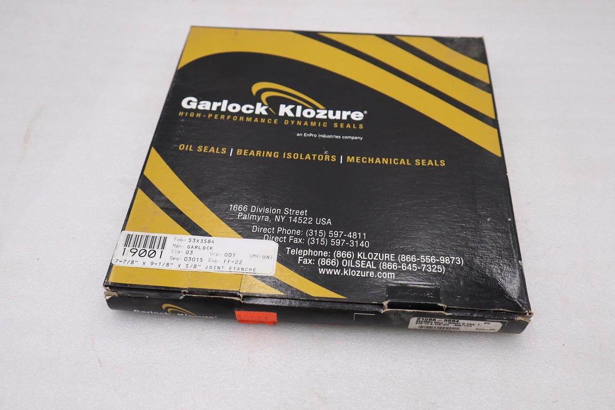 GARLOCK KLOZURE 21086-3584 Oil Seal - NEW IN BOX - STOCK GF1084