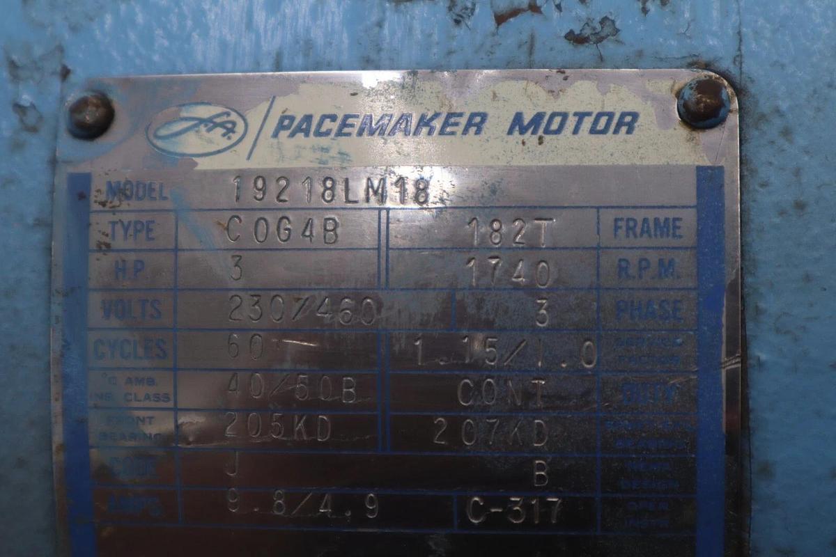 Used PACEMAKER 19218LM18 MOTOR STOCK #M-42