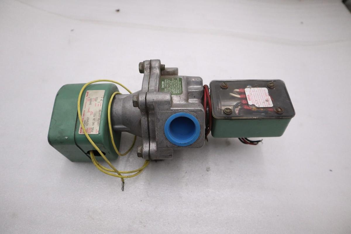 Used Asco 8043A47 Electric Solenoid Valve Pipe Size 1" NPT Coil 120 VAC - STK CC169