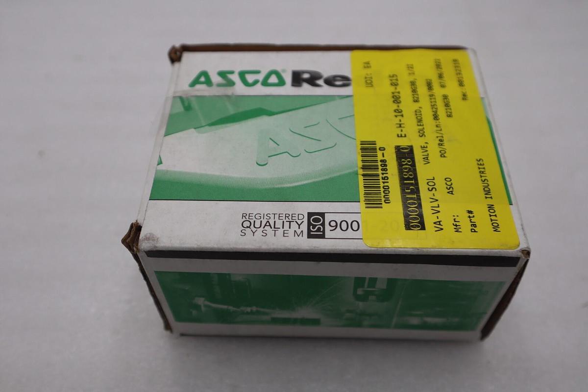 Used NEW IN BOX 1/2" ASCO 8210G030 Stainless Steel Solenoid Valve STOCK G573