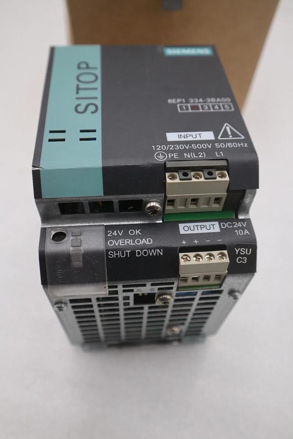 NEW OPEN BOX SIEMENS 6EP1334-3BA10 POWER SUPPLY SITOP PSU200M STOCK G352A