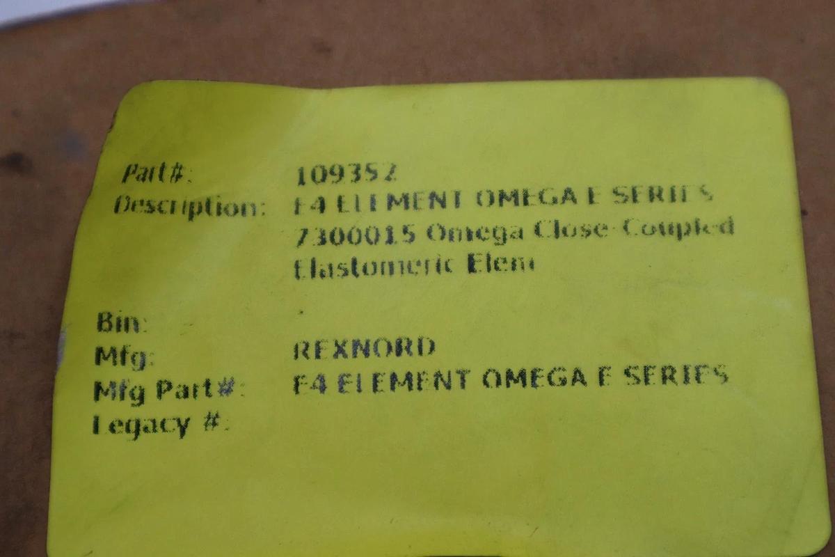 Used Rexnord 7300015 Omega E4 Element Flexible Coupler - STOCK 1689CC