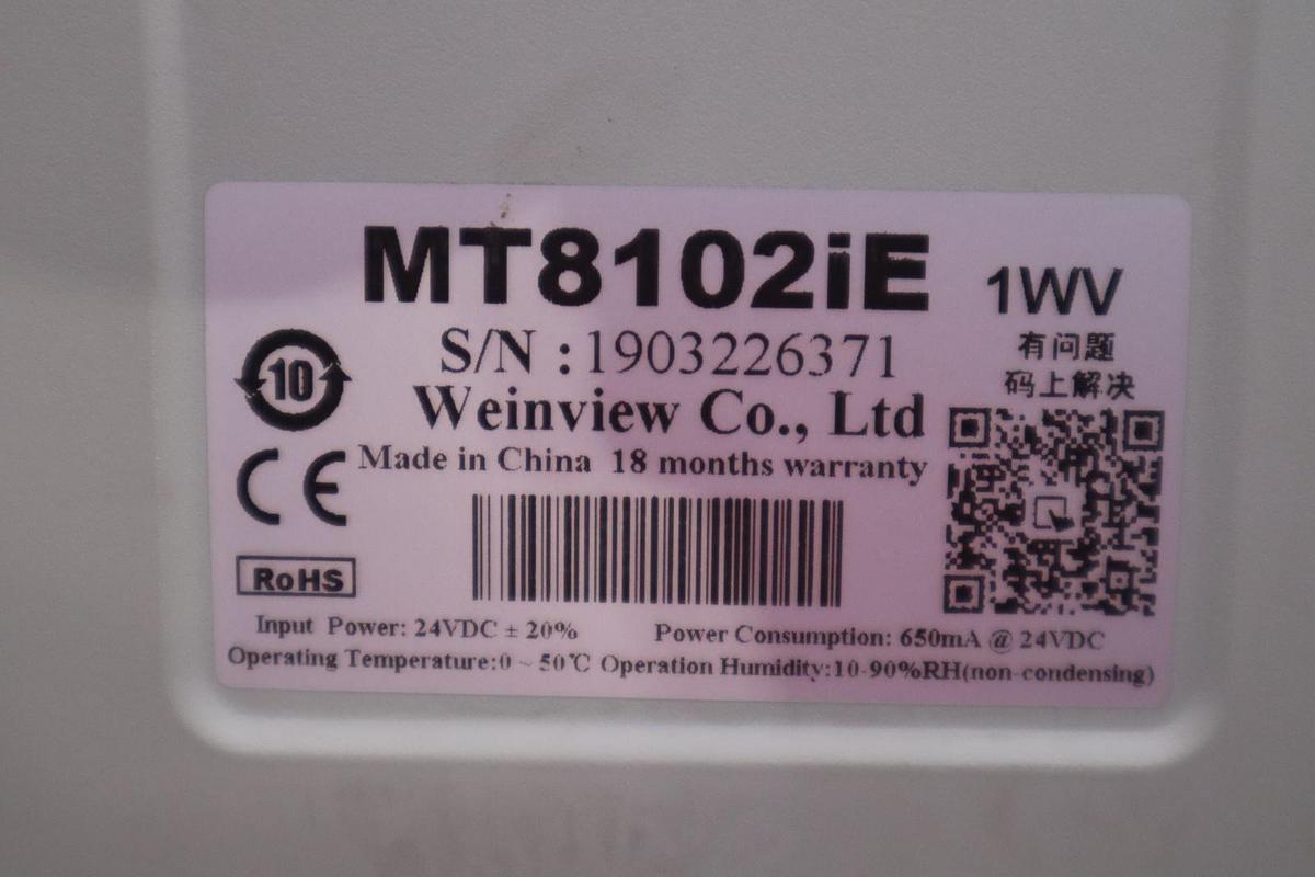Used MT8102IE NEW Weinuiew HMI Touch Screen 10.1inch STOCK SGF-260