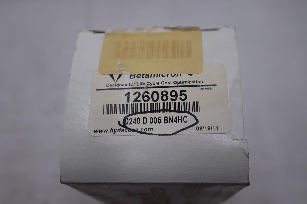 Hydac 1260895 Filter 0240D005BN4HC - NEW IN BOX - STOCK GF205A
